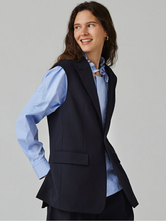 楽天市場】【SALE／50%OFF】ストレッチポプリン ラペルカラージレ  