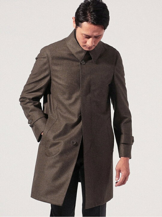 楽天市場】【SALE／50%OFF】ウールカシミヤフランネル ステンカラー  