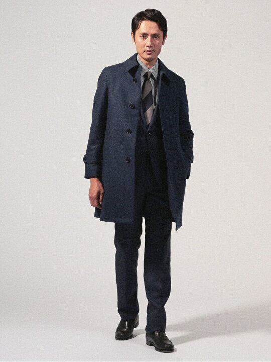 楽天市場】【SALE／50%OFF】ウールカシミヤフランネル ステンカラー 