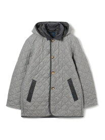【別注】LAVENHAM DENSTON リサイクルウール キルティングコート TOMORROWLAND BUYING WEAR トゥモローランド ジャケット・アウター ステンカラーコート グレー ネイビー【送料無料】[Rakuten Fashion]