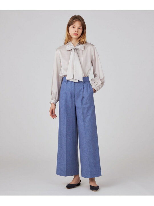 楽天市場】【SALE／30%OFF】コットンシルクサテン ピンタックボウタイ 