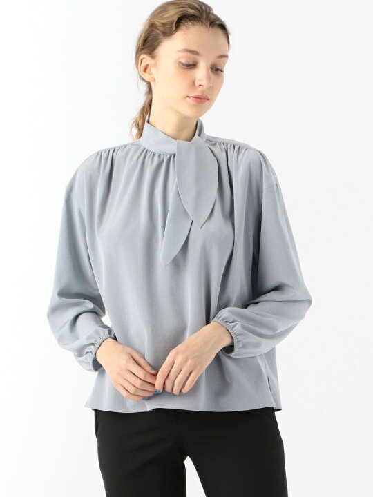 楽天市場】【SALE／30%OFF】シルキークロス ボウタイブラウス Ballsey 
