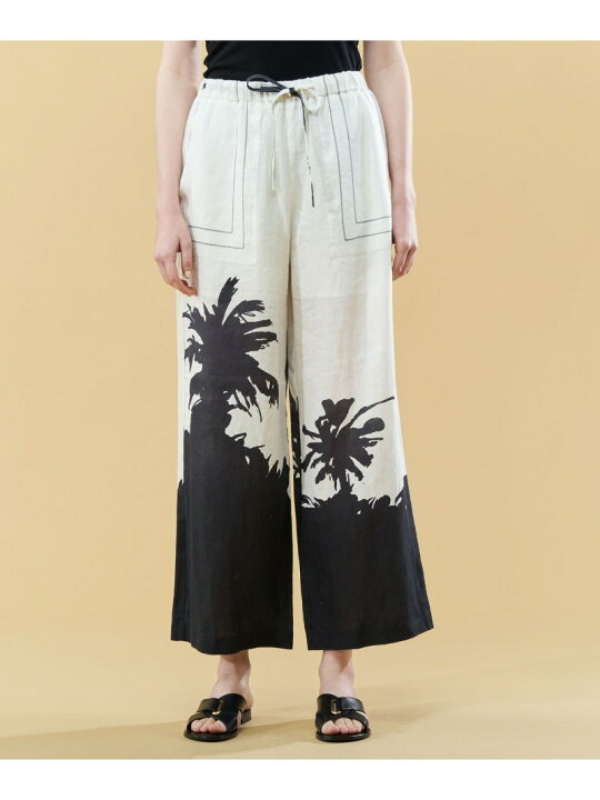 楽天市場】【SALE／40%OFF】フレンチリネンプリント イージー  