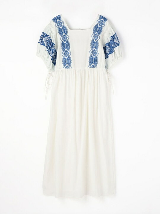 楽天市場】【SALE／30%OFF】EMBROIDERY ボリュームスリーブワンピース  