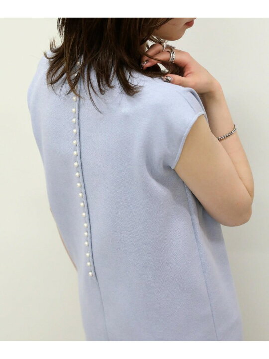 楽天市場】Ballsey/(W)パールコンビ フレンチスリーブワンピース  