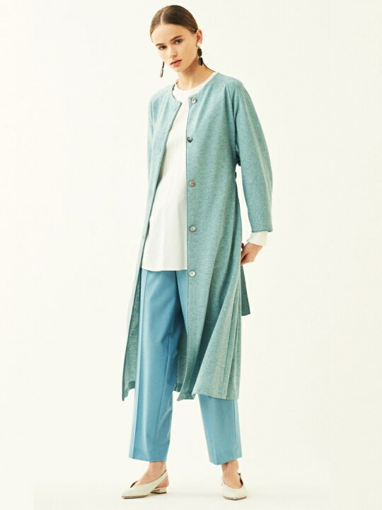 楽天市場】【SALE／40%OFF】ラメジャージー ノーカラーコート Ballsey 
