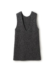 【SALE／40%OFF】ウールムリネ Vネックベスト MACPHEE トゥモローランド トップス ベスト・ジレ レッド ブラック【RBA_E】【送料無料】[Rakuten Fashion]