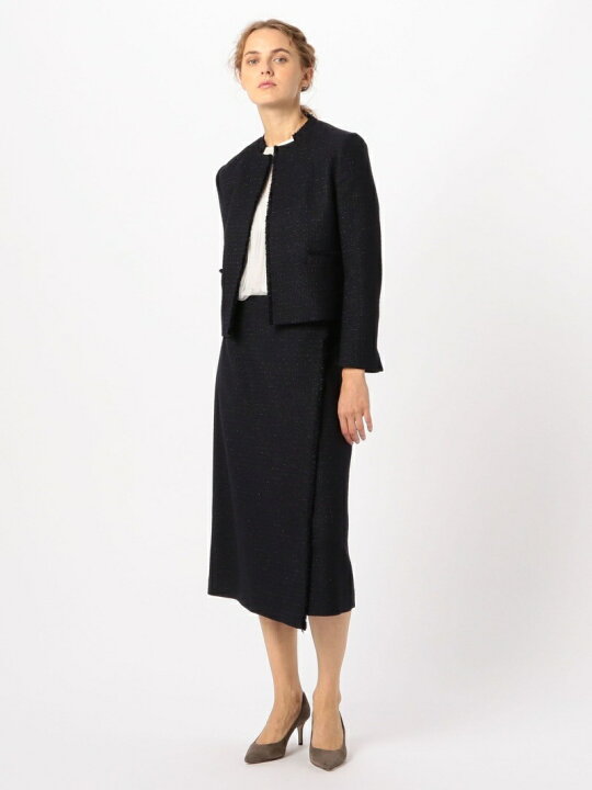 楽天市場】【SALE／30%OFF】ルレックスツイード ノーカラージャケット 