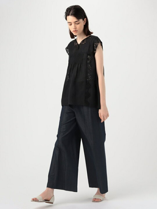 楽天市場】【SALE／40%OFF】ラミーエンブロイダリー Vネックブラウス 