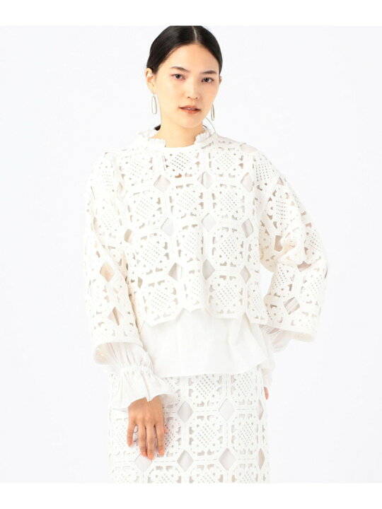 新品トゥモローランドスクエアモチーフエンブロイダリープルオーバー  