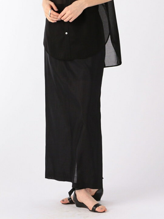 楽天市場】【SALE／40%OFF】ワッシャーシルク スリットタイトスカート  