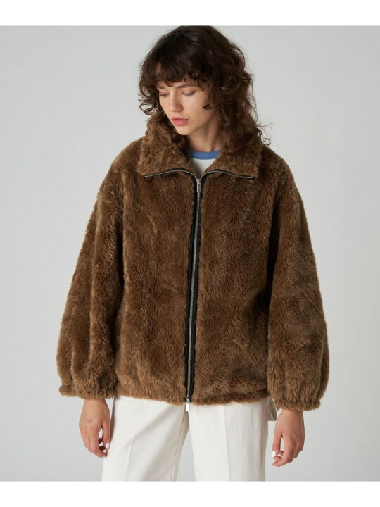 楽天市場】【SALE／40%OFF】テディーエコファー ジップアップブルゾン 