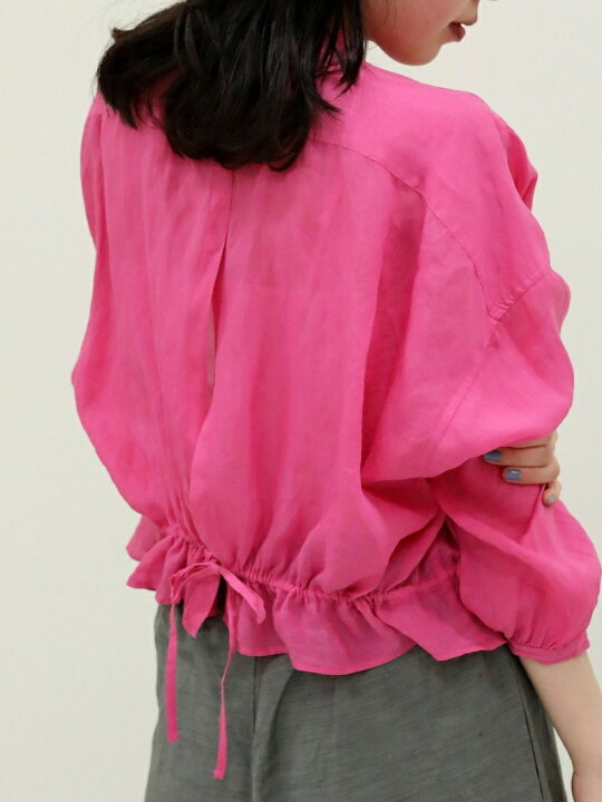 楽天市場】【SALE／40%OFF】ラミー ウエストギャザーブラウス MACPHEE 