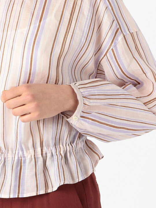 楽天市場】【SALE／40%OFF】ラミーマルチストライプ ウエストギャザー 