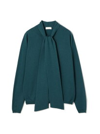 スーパーエクストラファインウール ボウタイプルオーバー Ballsey トゥモローランド トップス ニット パープル ネイビー ホワイト【送料無料】[Rakuten Fashion]