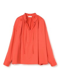 【SALE／60%OFF】ハイカウントサテン ネックフリルブラウス Ballsey トゥモローランド トップス シャツ・ブラウス グリーン ホワイト ブラック オレンジ グレー ベージュ【RBA_E】【送料無料】[Rakuten Fashion]