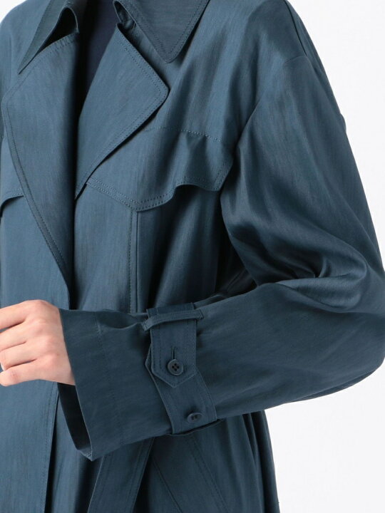 楽天市場】【SALE／50%OFF】リネンナイロンツイル トレンチコート DES 