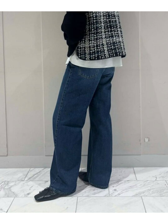 楽天市場】デニム ワイドストレートパンツ MACPHEE トゥモローランド 