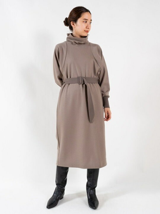 楽天市場】【SALE／30%OFF】ニットコンビ ハイネックワンピース DES  