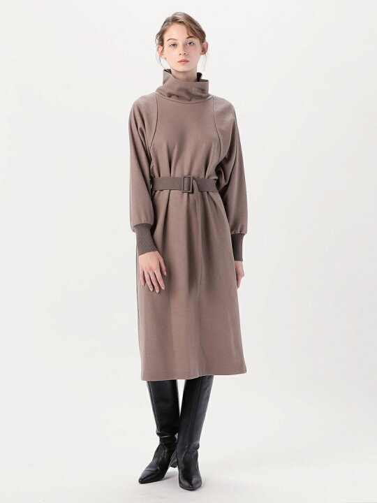 楽天市場】【SALE／30%OFF】ニットコンビ ハイネックワンピース DES 