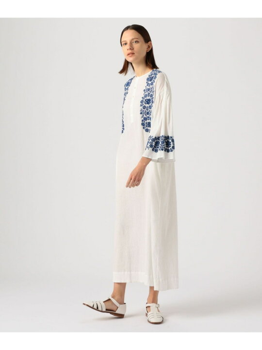 楽天市場】【SALE／40%OFF】EMBROIDERY ボリュームスリーブワンピース 