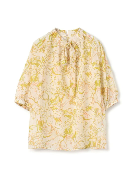 楽天市場】【SALE／30%OFF】ベジタブルリーフプリント ネックギャザー 