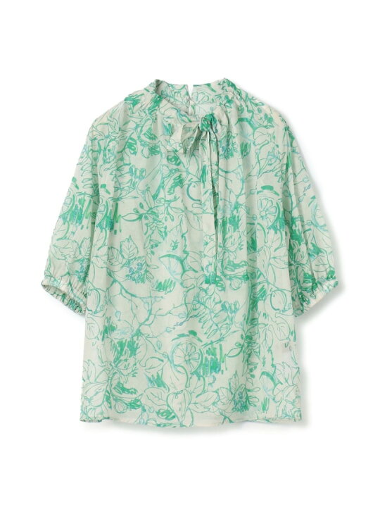 楽天市場】【SALE／30%OFF】ベジタブルリーフプリント ネックギャザー 