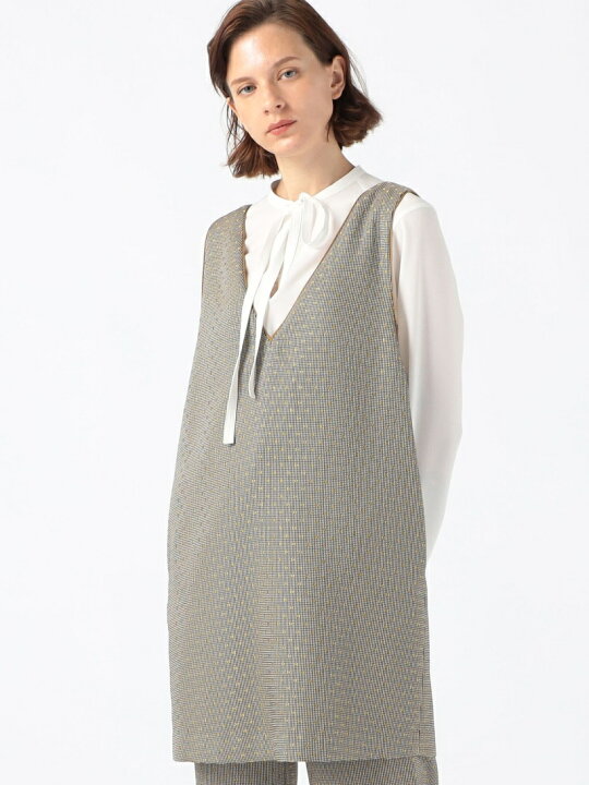 楽天市場】【SALE／40%OFF】ドットシェファードチェック Vネック  