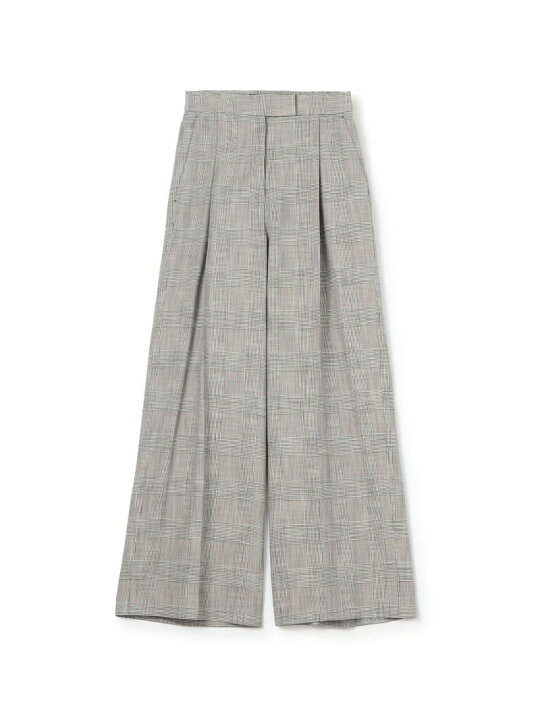 楽天市場】【SALE／40%OFF】シャイニーグレンチェック タックワイド  