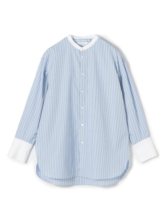 楽天市場】【SALE／40%OFF】コットンブロード バンドカラーシャツ 