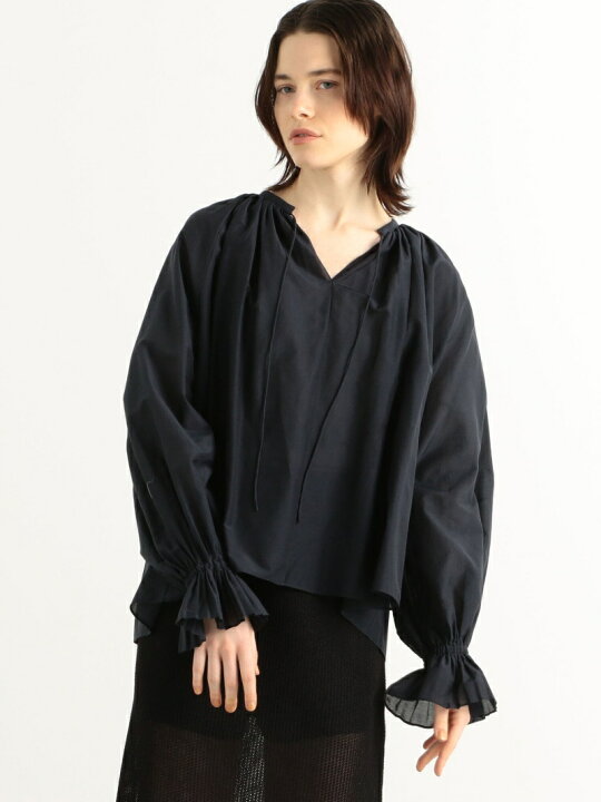 楽天市場】【SALE／40%OFF】シルクコットン タックボリュームブラウス 