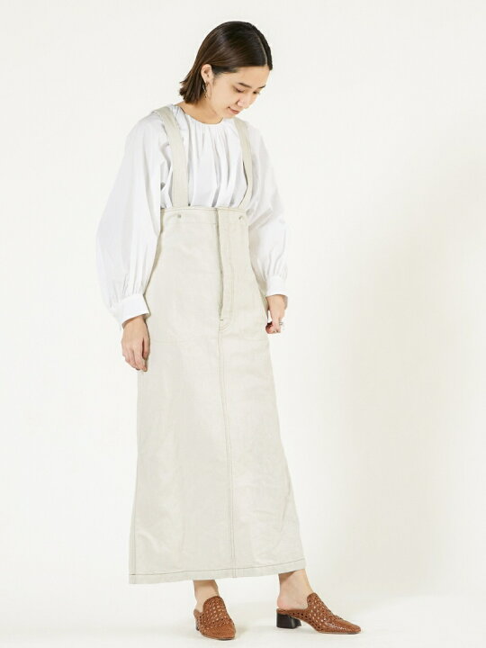 楽天市場】【SALE／40%OFF】コットンリネンデニム ハイウエスト  