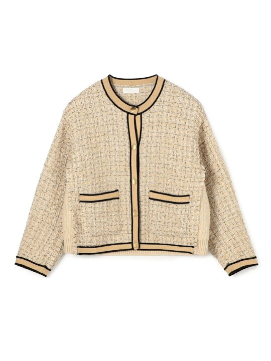 楽天市場】【SALE／40%OFF】ニットコンビツイード クルーネック 