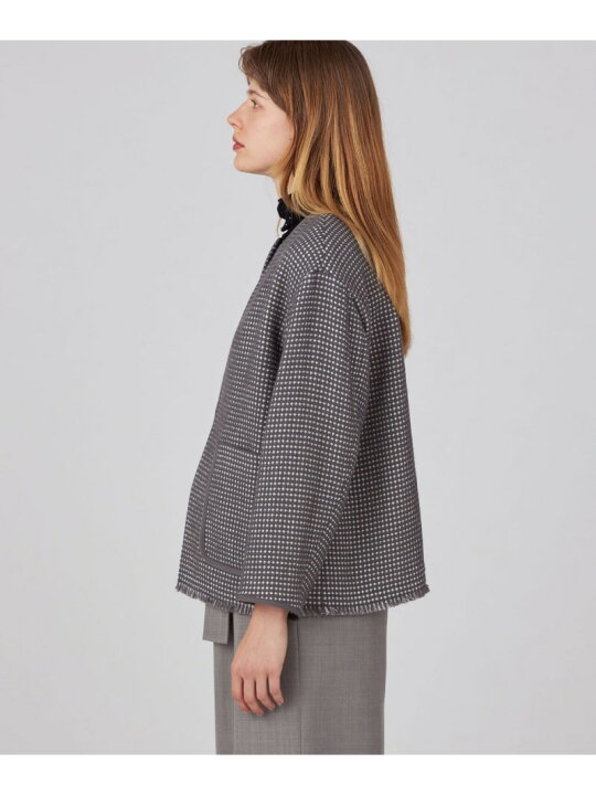 楽天市場】【SALE／40%OFF】ワッフルツイード ノーカラージャケット 