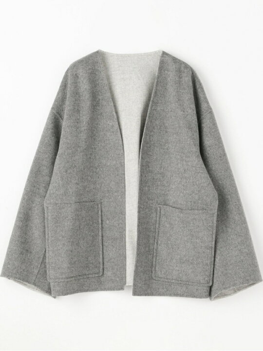 楽天市場】【SALE／50%OFF】ライトダブルフェイスシャギー ノーカラー 