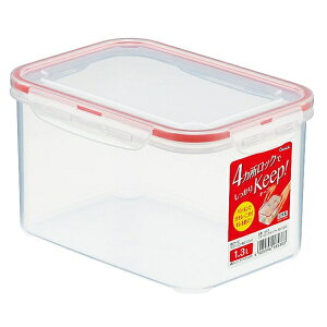 保存容器 イノマタ化学 フォーロックキーパー 1.3L RD-1300 クリア 日本製 プラスチック容器