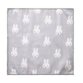 ミッフィー miffy オカトー DickBruna ふきん マイクロファイバー 約30×30cm 3枚入 顔だけミッフィー 抗菌 防臭 布巾 台拭き グレー