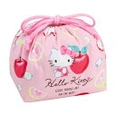 ハローキティ お弁当袋 子供 巾着袋 ランチ巾着 綿100% かわいい 女の子 日本製 ピンク キティ キティちゃん OSK KB-1 フルーツ