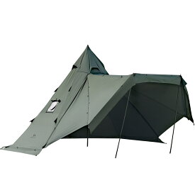 【TOMOUNT公式店】tomount テント tc ワンポールテント ティピテント ソロ ポリコットンテント 2～4人用 撥水 難燃 サイドウォール付き 日除け通気 テント 煙突穴付 ファミリー用テント キャンプ テント 1年保証（4*4*2.8m）【FAN-TENT-2.8】 専用前幕が別売り