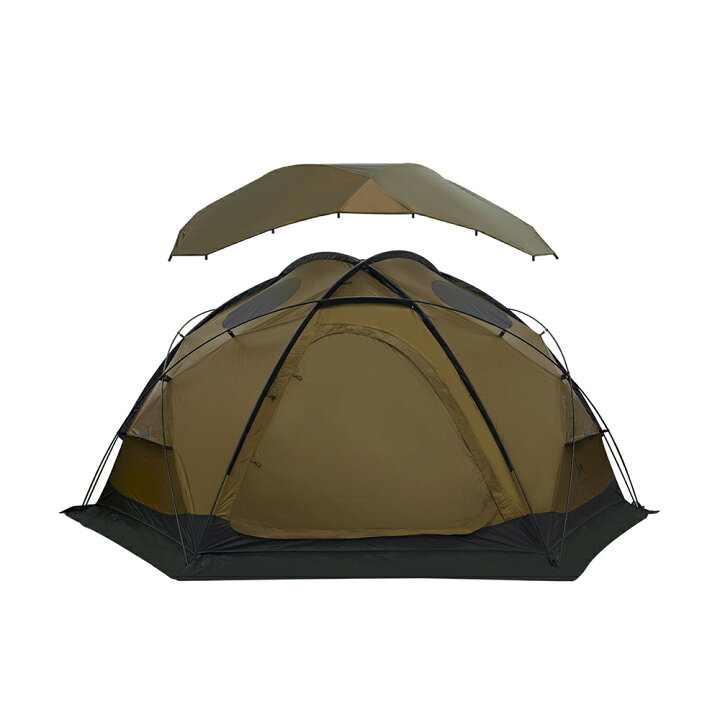 楽天市場】【TOMOUNT公式】 TOMOUNT シェルターテント ドームテント 20Dシリコンナイロン 耐水圧3000mm 超軽量 自立式 テント  4人用 コンパクト ドームシェルター 防水 遮光 遮熱 キャンプ テント 薪ストーブ使用可 テント 組立簡単 初心者向け 2サイズあり  DOME-OTTO S2 ...