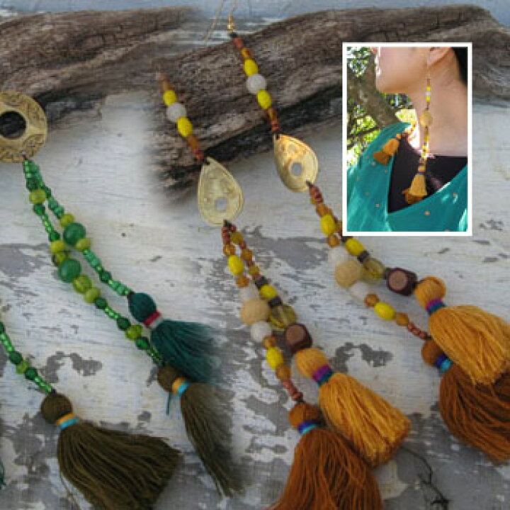 楽天市場 東巴オリジナル フォークロア版 ストーン ビーズ フサのピアス アジアン エスニック ファッション小物 アジアン雑貨アジアンファッション ヒッピー フォークロア トンパ 少数民族 Tompa トンパ 楽天市場支店
