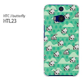 ゆうパケ送料無料【au HTC J butterfly HTL23ケース】[htl23 ケース][ケース/カバー/CASE/ケ−ス][アクセサリー/スマホケース/スマートフォン用カバー] [キャラ・動物・牛(グリーン)/htl23-pc-ne116]