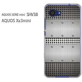 ゆうパケ送料無料 デザイン スマホ ハードケースAQUOS SERIE mini SHV38 AQUOS Xx3 miniスマートフォン おしゃれ 人気 カワイイアクセサリー スマホケース スマホカバー ポリカーボネート [シンプル・メタル(シルバー)/shv38-pc-ne147]