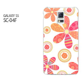 ゆうパケ送料無料【docomo GALAXY S5 SC-04Fケース】[sc04f ケース][ケース/カバー/CASE/ケ−ス][アクセサリー/スマホケース/スマートフォン用カバー][花・レトロ(白)/sc04f-pc-new1740]