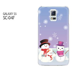 ゆうパケ送料無料【docomo GALAXY S5 SC-04Fケース】[sc04f ケース][ケース/カバー/CASE/ケ−ス][アクセサリー/スマホケース/スマートフォン用カバー]【雪だるま224/sc04f-PM224】