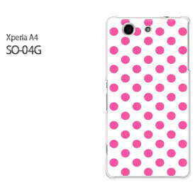 ゆうパケ送料無料【docomo Xperia A4 SO-04Gケース】[so04g ケース][ケース/カバー/CASE/ケ−ス][アクセサリー/スマホケース/スマートフォン用カバー][ドット(ピンク)/so04g-pc-new1902]