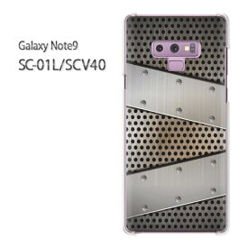 ゆうパケ送料無料 Galaxy Note9 SC-01L SCV40sc01l scv40 ギャラクシー ノート9 ドコモ auクリア 透明 スマホケース カバー ハード ポリカーボネート[シンプル・メタル(シルバー)/sc01l-pc-new1366]