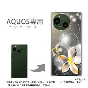 ゆうパケ送料無料 AQUOS専用 ケースアクオス SH-52F SH-51F AQUOS wish5 ケース カバー PCケース おしゃれ 人気 カワイイアクセサリー スマホケース カバー ハード ポリカーボネート[花(黒)/sh51e-pc-new066