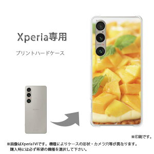 ゆうパケ送料無料 Xperia専用ケースSO-51F SO-52E エクスペリア ケース カバー PCケース おしゃれ 人気 カワイイアクセサリー スマホケース カバー ハード ポリカーボネート[スイーツ・マンゴー(