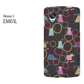 ゆうパケ送料無料【EMOBILE NEXUS 5 EM01L (ネクサス)ケース】[em01l ケース][ケース/カバー/CASE/ケ−ス][アクセサリー/スマホケース/スマートフォン用カバー][動物・猫(黒)/em01l-pc-new1026]